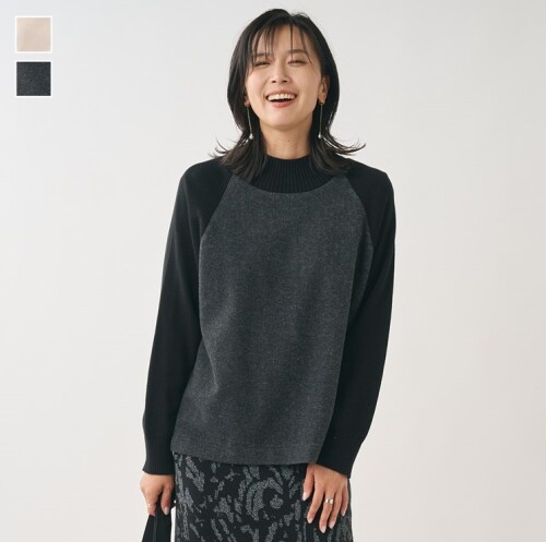 コンビ素材でオシャレ見え大人気！コンビトップス✨