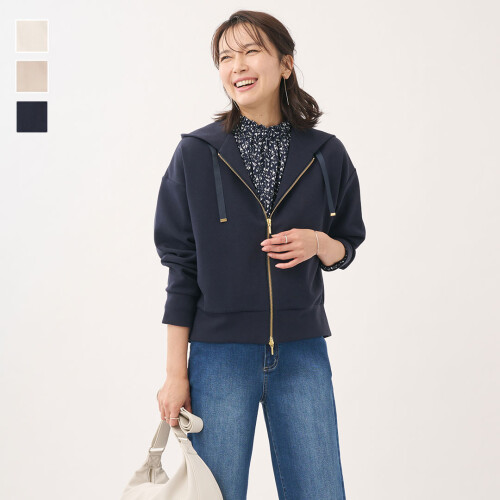 Wジップで着こなし自在のダンボールパーカー✨