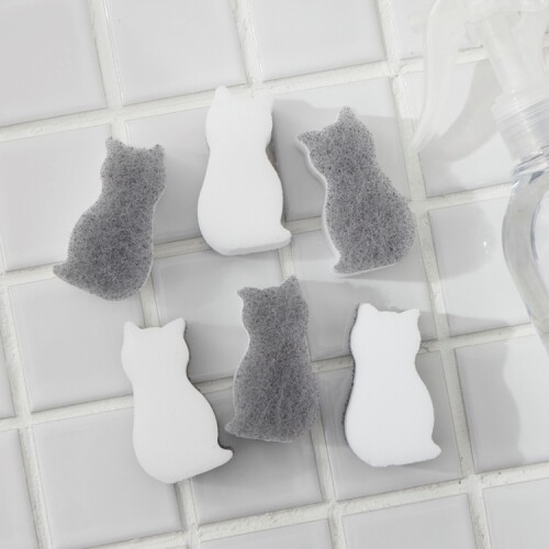 メラミンスポンジ ネコ6個セット🐈️