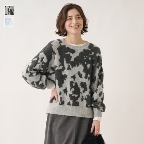 1枚で即、旬顔こなれジャガードニット❤️