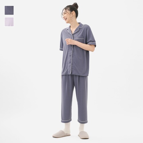 接触冷感なめらかベア天半袖パジャマ✨