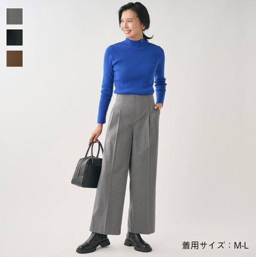 新定番！見た目以上には着心地ラク美シルエットワイドパンツ🌟