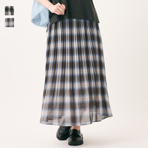 透け感のあるプリーツスカート✨