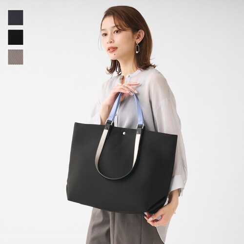 持ち方2通り2WAYバイカラーハンドルトート👜