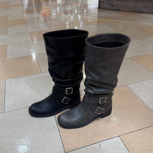  SHIRRING LONG BOOTS