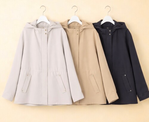 【2WAY】エレカジストレッチ フーデットハーフ アウター