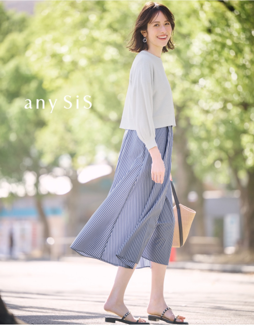 【2SET】シャツワンピ × ニットセット