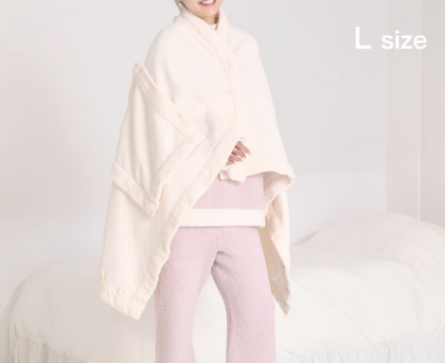 リバーシブルウォームフリース 4WAYポンチョ