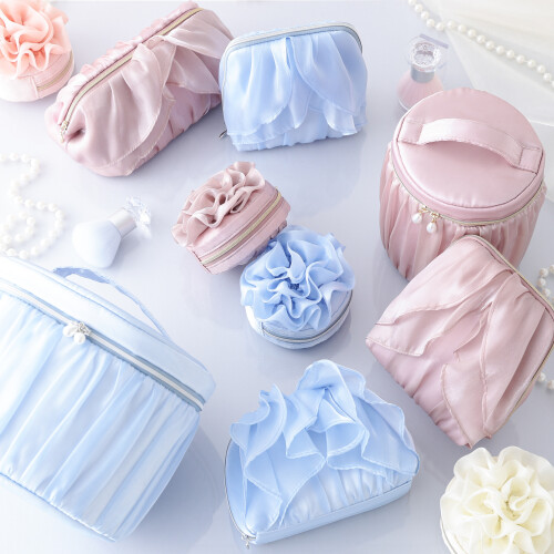 オーガンジーフラワーポーチ