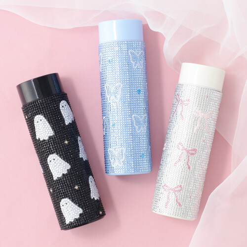 ビジュー ステンレスボトル500ml👻🖤