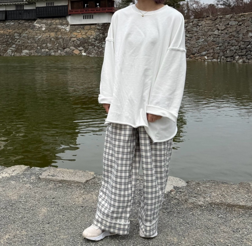 レースが可愛い🌸チェックパンツ入荷しました❣️