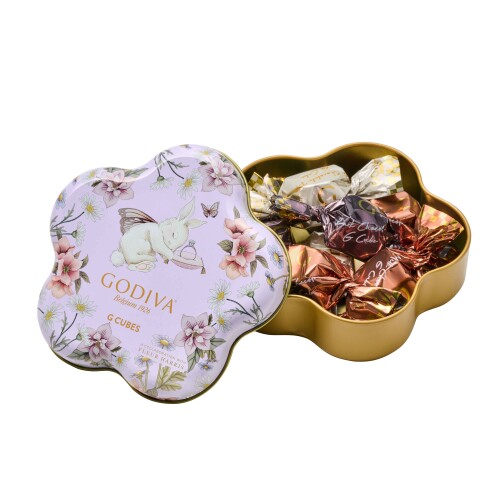 羽ばたく 花咲く春 G キューブ アソートメント フラワー缶 7粒入