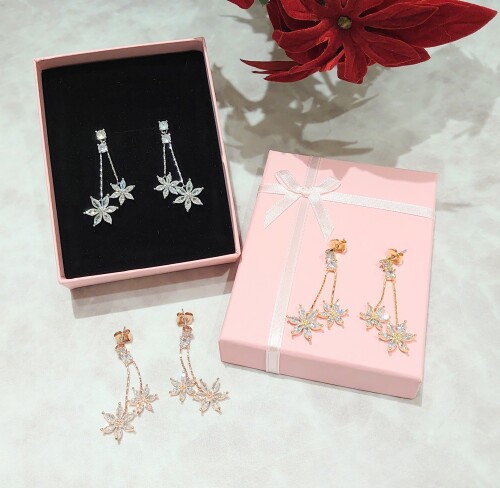 ツインフラワーピアス