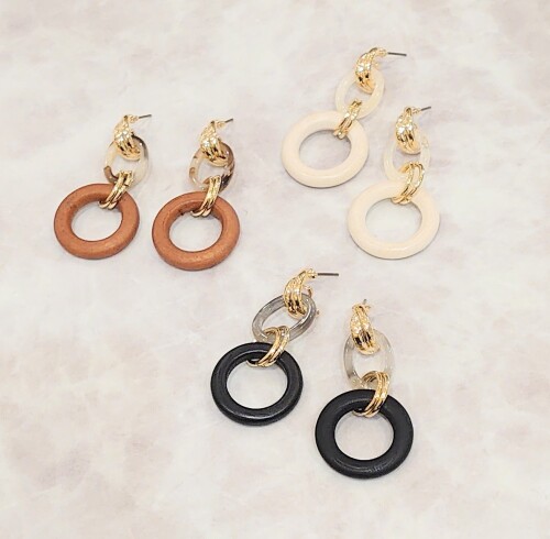 ウッドピアス✨✨