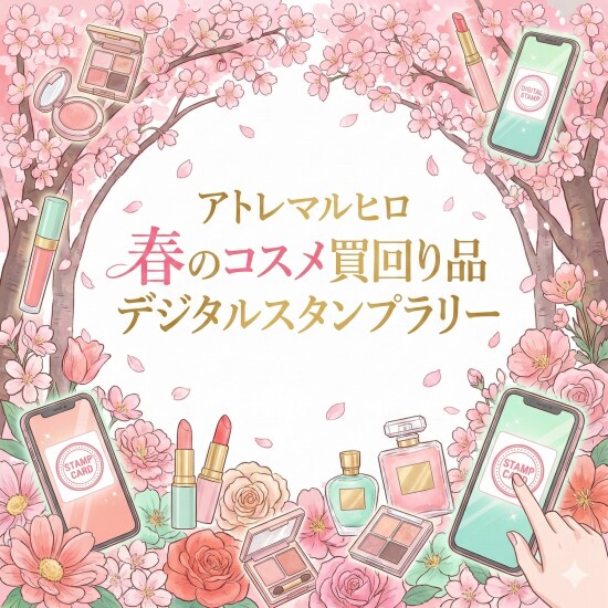 🌸春のコスメ🌸買い回りデジタルスタンプラリー