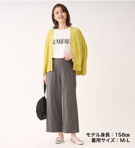 キレイめコーデにも使える色落ちしにくいデニムライクパンツ🌟