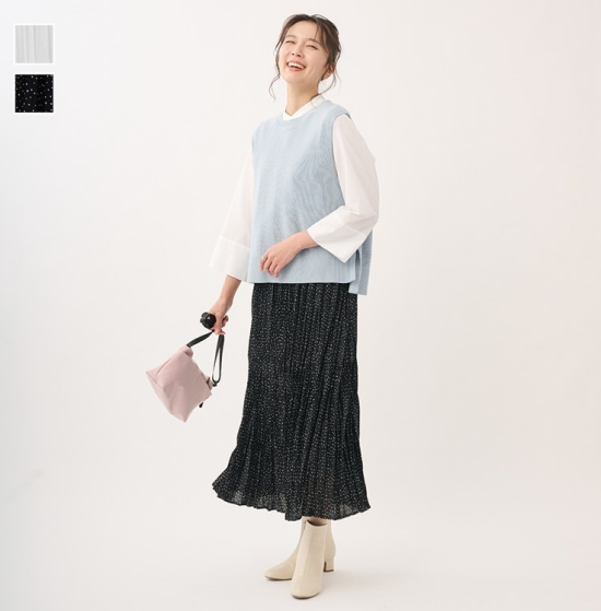 お手入れ楽ちん！春コーデに映えるティアードスカート🌸