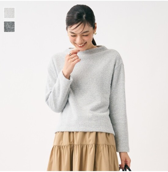 毛足感のあるシャギーカットソー👚