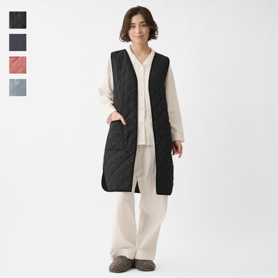 撥水素材でエプロン代わりにも最適なロングベスト🌟