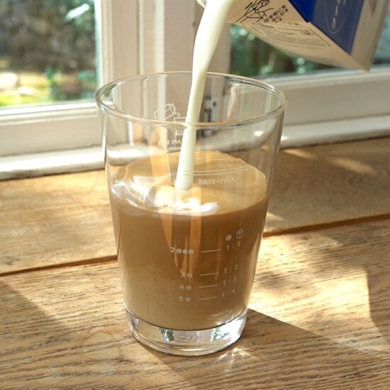 比率が分かるカフェオレタンブラー♪