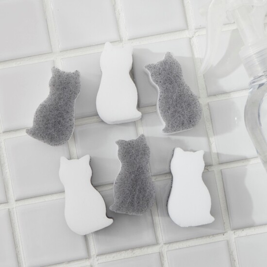 メラミンスポンジ ネコ6個セット🐈️