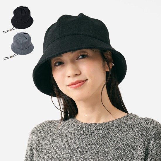 秋冬アウターとも合わせやすいウール混ハット👒