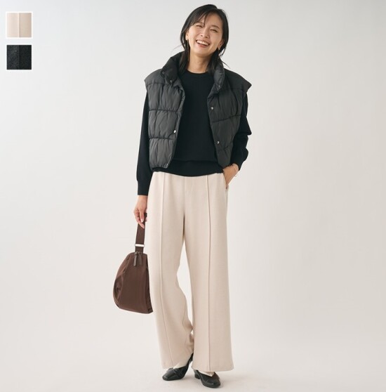 カジュアルもきれいめにも使えるデイリーに使えるイージパンツ✨