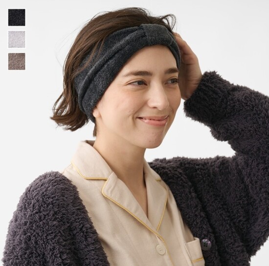 チクチクしにくい滑らかな肌触りで優しく髪の毛をまとめる大人のヘアターバン🌟