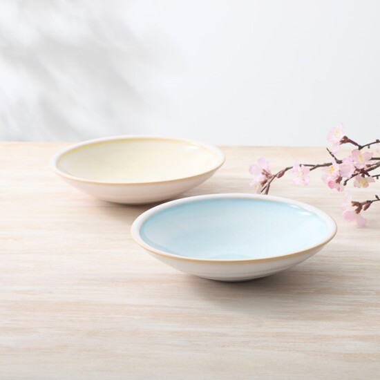 穏やかな空のような優しい色の萩焼シリーズ✨