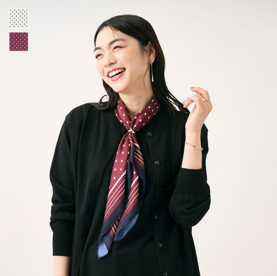 リングに通すだけで簡単コーデ🧣