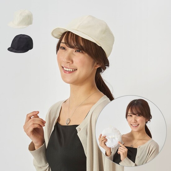 折りたたんで収納出来るキャップ✨