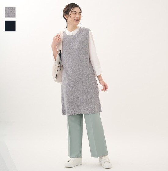 おしゃれしながら体型カバーが叶うニットベスト🧶