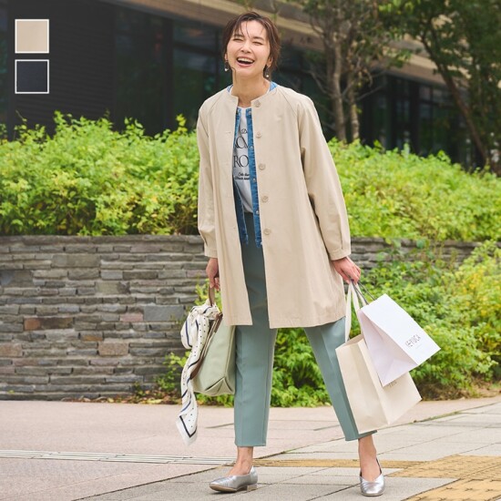 気軽に羽織れる春コート🧥