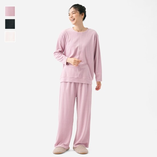 肌に嬉しい内側綿素材の大人べロアシリーズ🌸