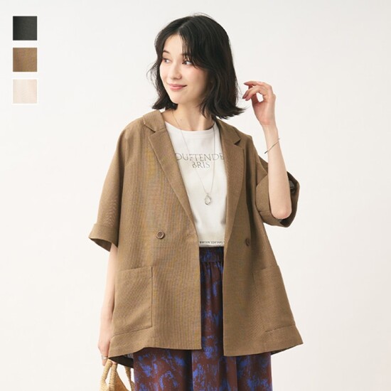風を通しやすいメッシュ素材のジャケット🍃