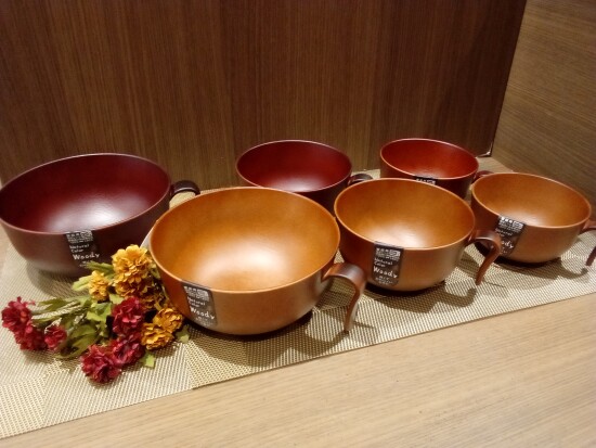 持ち手付き汁椀😊