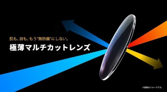 肌も、目も、もう”無防備”にしない。「極薄マルチカットレンズ」
