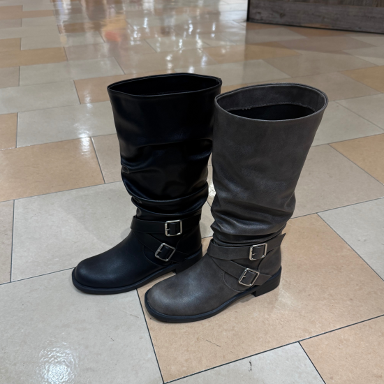  SHIRRING LONG BOOTS