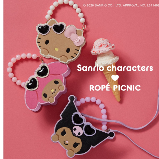 サンリオキャラクターズ×ROPÉ PICNIC コラボレーションアイテムが登場！