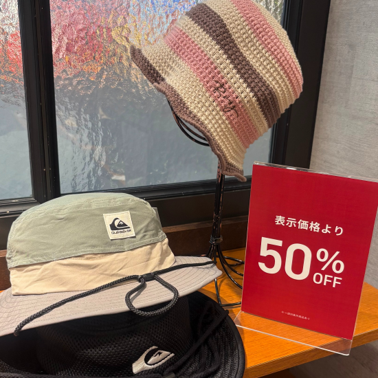 【期間限定】ROXY・Quicksilver50％OFF！