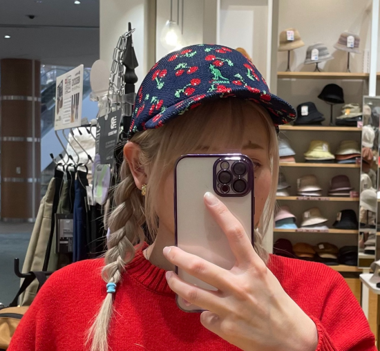 "【おすすめ商品のご紹介】 KANGOL　さくらんぼ柄キャップ"