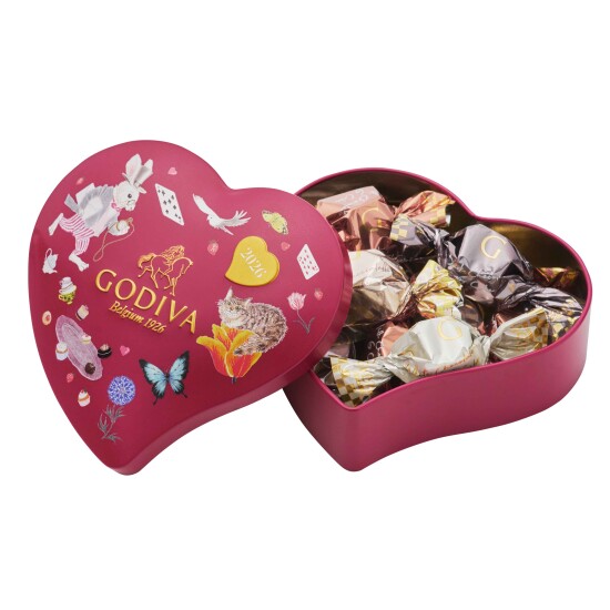 アリスのティーパーティ G キューブ アソートメント ハート缶 10粒入