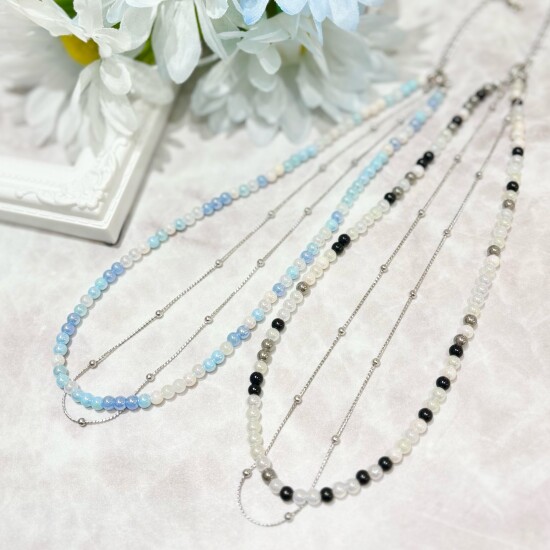 新作ビーズネックレス🫧