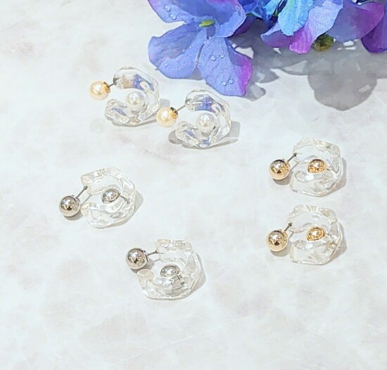 アクリル ピアス𓇼𓆡𓆉 ⋆