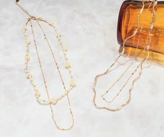 レイヤードネックレス