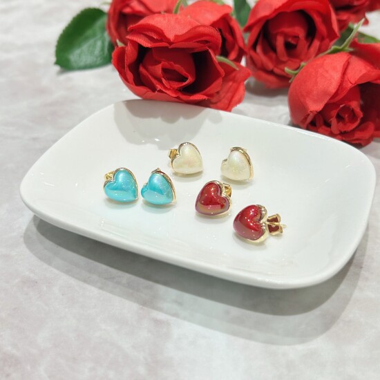 新作ハートピアス❤️