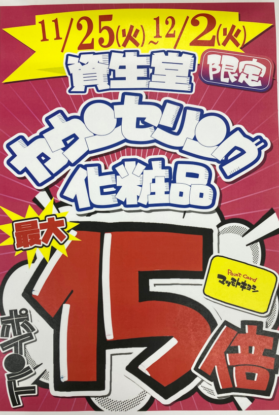 資生堂化粧品ポイント10倍